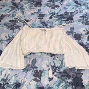 White crop top